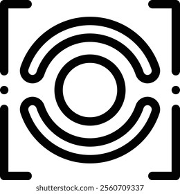 meters icon. Thin Linear Style Design Isolated On White Background