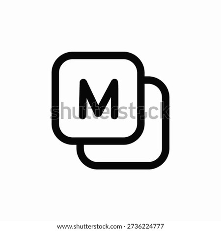 meters square icon sign vector