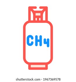 methane biogas color icon vector. methane biogas sign. isolated symbol illustration