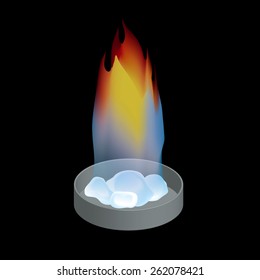 Methane Hydrate Image Illustration
