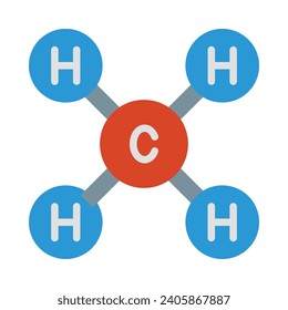 Methane Vector Flat Icon For Personal And Commercial Use.
