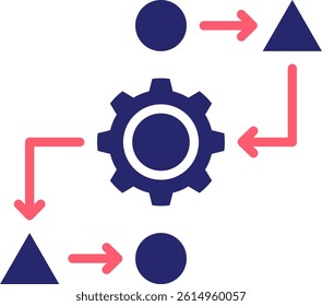 Methodology Icon Fill Vector Illustration