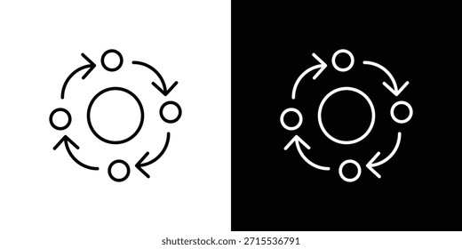 Methodology icon in line design. Editable stroke icons.