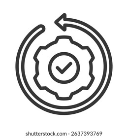 Methodology Icon Lineal Style Vector Illustration