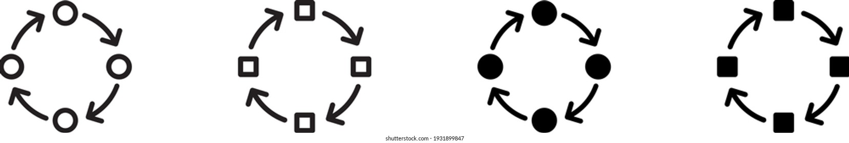 Icono de metodología, ilustración vectorial