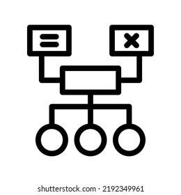 methodology line icon illustration vector graphic
