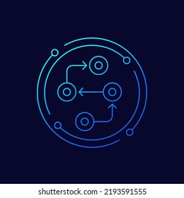 Methodology line icon for web