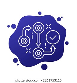 Methodology line icon for web and apps