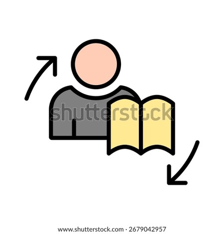 Methodology lineal color icon vector collection