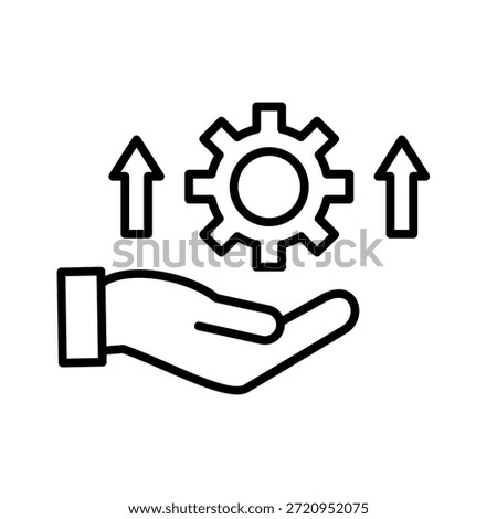 Methodology Outline Icon Vector Illustration