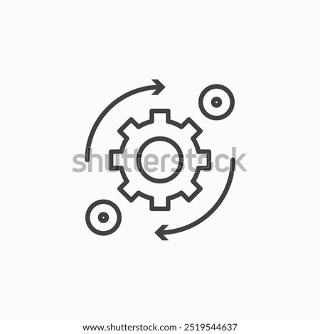 Methodology thin liner icon isolated