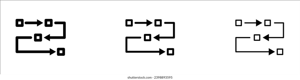 Methodology vector illustration set for UI designs.