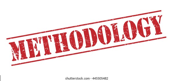 methodology vector stamp on white background