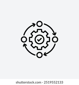 Methodologyline vector icon. EPS 10