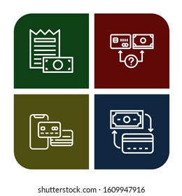methods icon set. Collection of Payment method icons