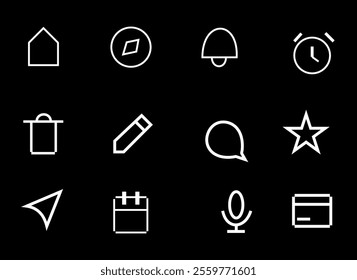 Meticulously Designed Icons for Lob's System: 24-Pixel Grid, 2-Pixel Strokes, and 45º Angles