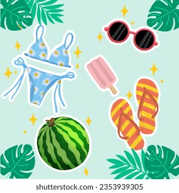 A meticulously designed summer graphic 