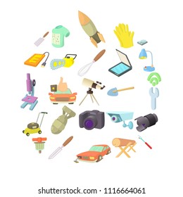Metier icons set. Cartoon set of 25 metier vector icons for web isolated on white background
