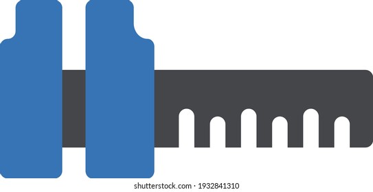 metre vector glyph colour icon