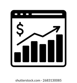 Valor Métrico Mini Ícone De Ilustração Relacionado Ao Mercado De Capitais, Pesquisa De Mercado. Use Para O Desenvolvimento Moderno De Conceitos, Ui, Ux Web E Aplicativos.