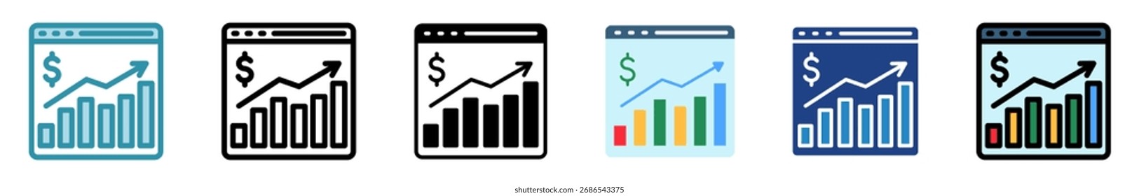 Metric Value Mini Illustration Icon Relate To Capital Market, Market Research. Use For Modern Concept, Ui, Ux Web And App Development.
