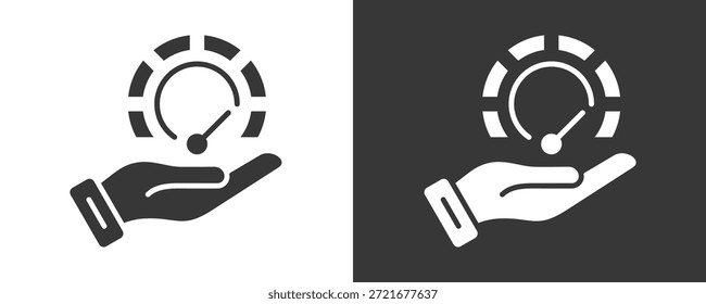 Conjunto De Íconos De Métricas Colección De Vector Aislada En Blanco Y Negro