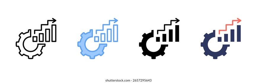 Metrics icon sheet multiple style collection