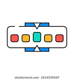 metrics risk line icon vector. metrics risk sign. isolated symbol illustration