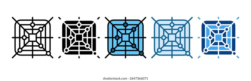 Metrics Tracker Icon Set Multiple Style Collection