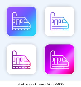 Metro bright purple and blue gradient app icon