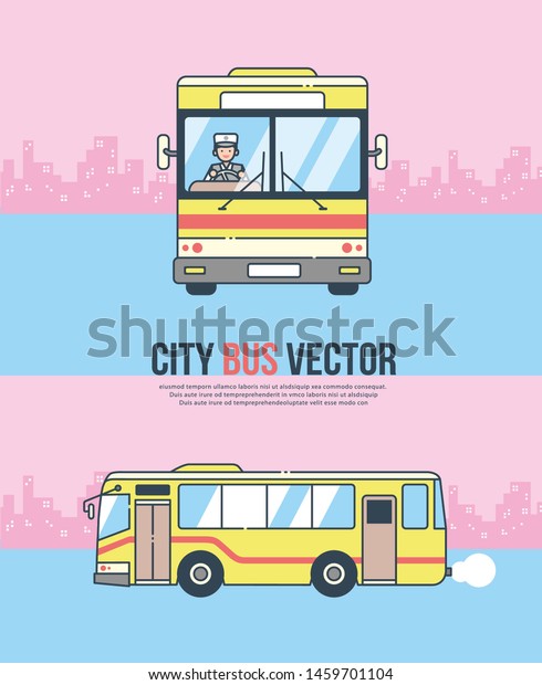Metro bus vector. business transportation,
bus stop, transport city, school
bus.