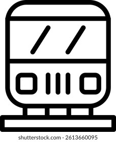 Metro Entrance Line Vector Icon Design