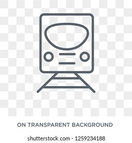 Metro icon. Metro design concept from Transportation collection. Simple element vector illustration on transparent background.