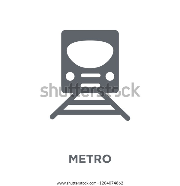 Metro\
icon. Metro design concept from Transportation collection. Simple\
element vector illustration on white\
background.