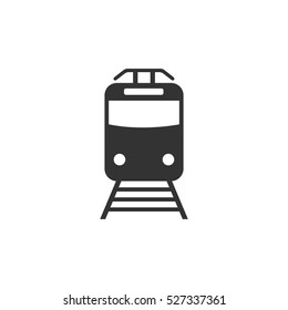 Metro icon flat. Illustration isolated vector sign symbol
