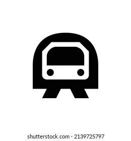 metro icon. Flat style design isolated on white background.