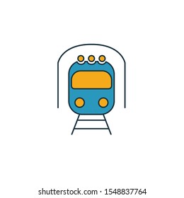 Metro icon. Simple element from transport icons collection. Creative Metro icon ui, ux, apps, software and infographics.