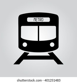 Metro icon vector