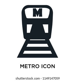 Metro icon vector isolated on white background for your web and mobile app design, Metro logo concept