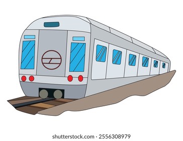 Metro isolated on a white background