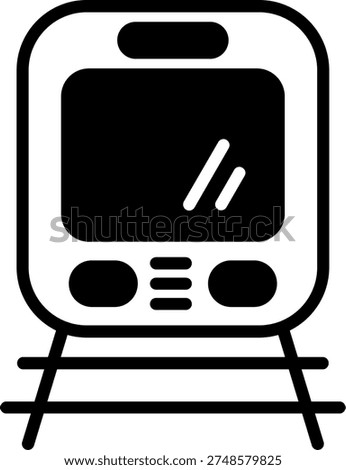Metro Line Fill Style Icon