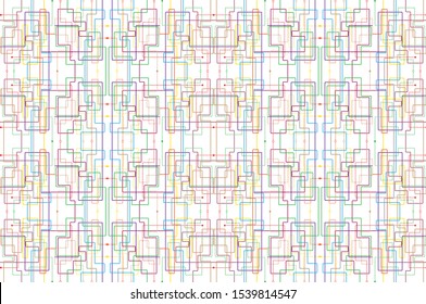 Metro Map Tube Subway Scheme. City Transportation DLR Vector Complex Grid. Underground Map. DLR And Crossrail Map Design Template. Live Strokes Included.