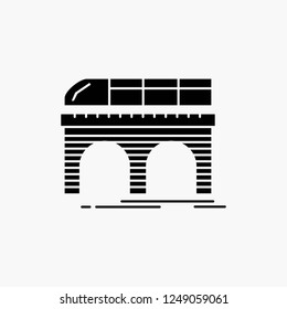 metro, railroad, railway, train, transport Glyph Icon. Vector isolated illustration