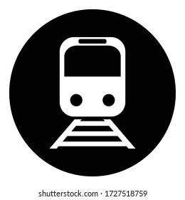 Metro simple icon. Flat desing