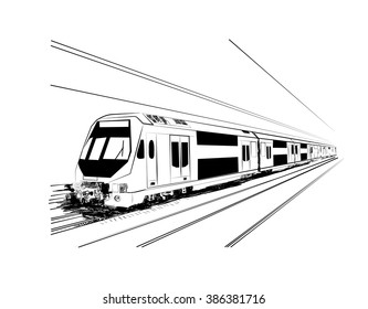 metro sketch in vector