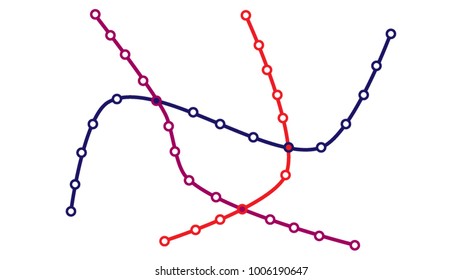 Metro subway map
