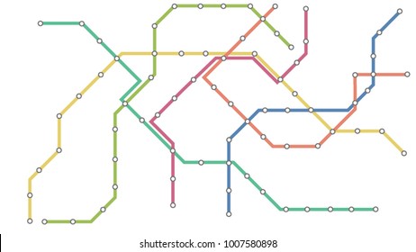 Metro subway map