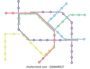 Metro subway map