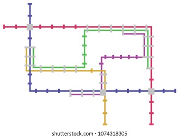 Metro subway map
