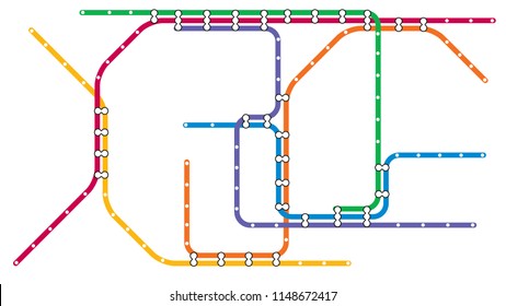 Metro subway map